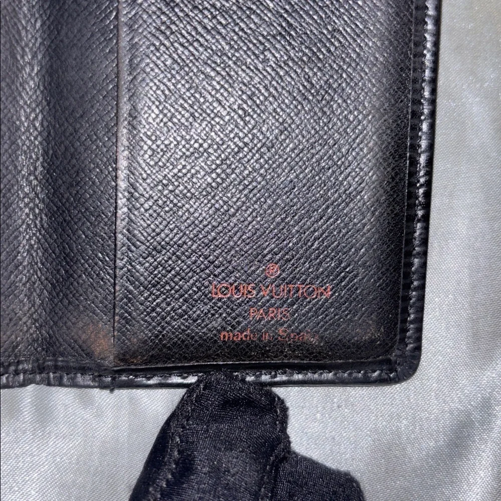 Louis Vuitton Black EPI Textured Card Holder